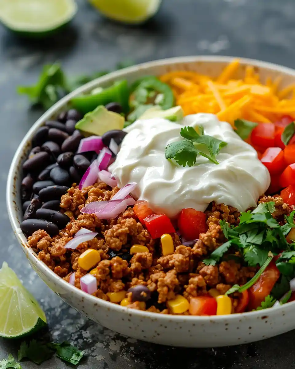 southwest turkey high protein salad
