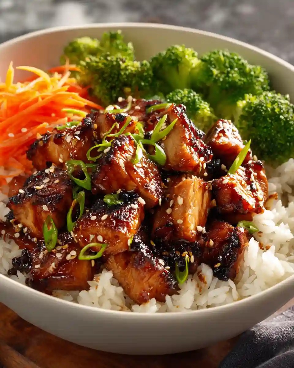 chicken teriyaki rice bowl