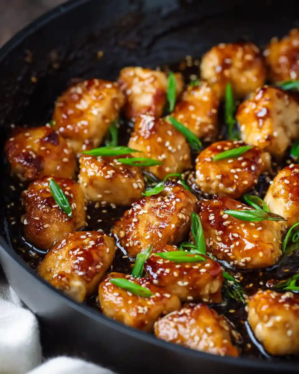 honey garlic chicken skillet
