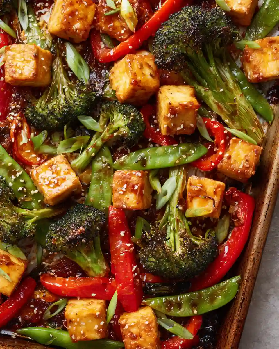 esame Tofu and Veggies One Pan Meal
