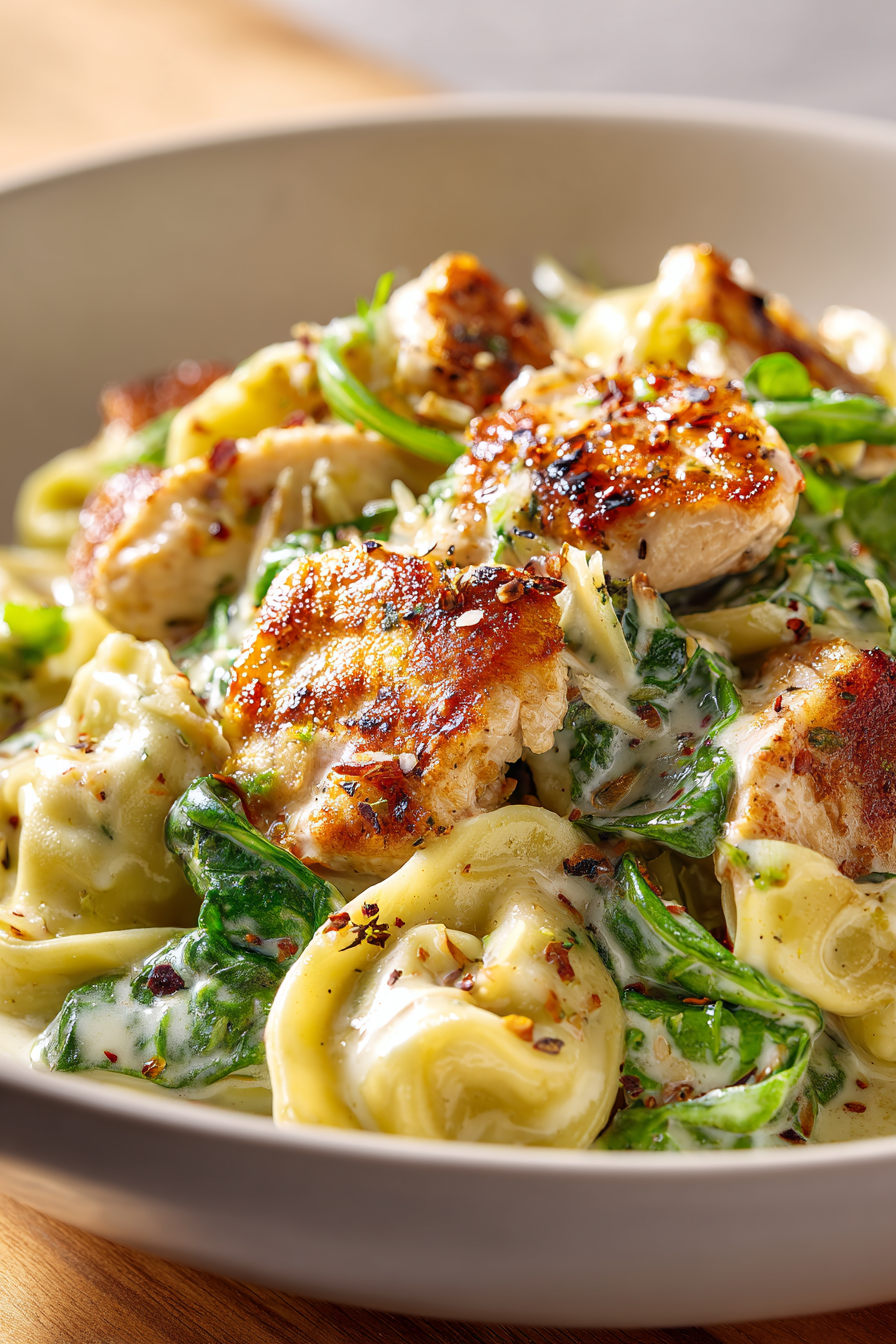 Creamy Chicken Spinach Tortellini: Easy Dinner Recipe 3 image 1776462047647