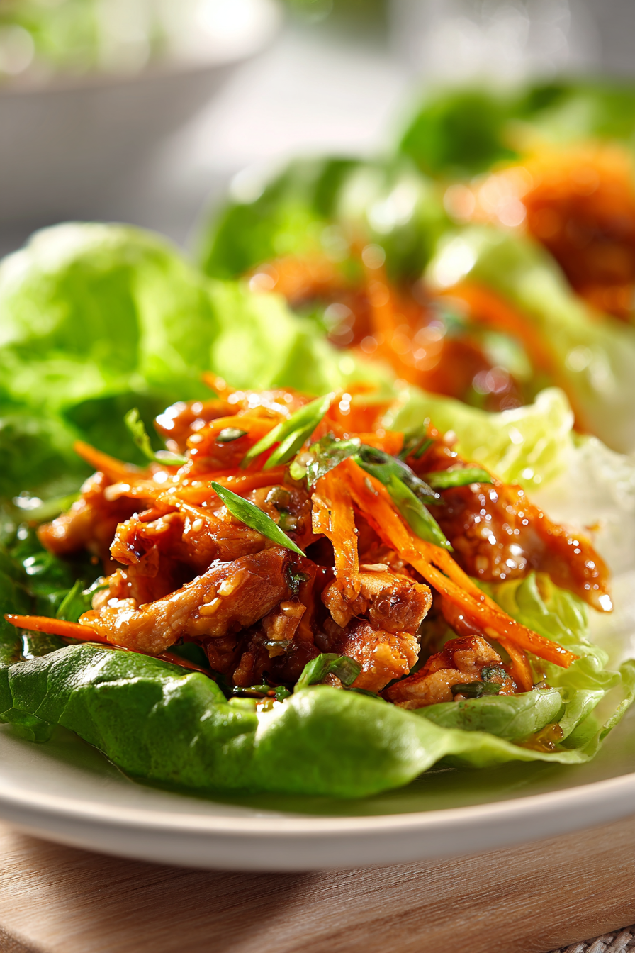 Sticky Sweet Chili Chicken Lettuce Wraps (Light Dinner) 3 image 1776632708434